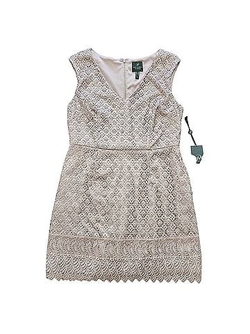Adrianna Papell Guipure Lace Dress Cocktail Dress (view 1)