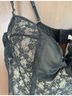 Cacique Floral Black Sleeveless Blouse Size 26 - photo 7