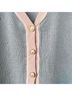 St. John Solid Blue Cardigan Size 14 - photo 4