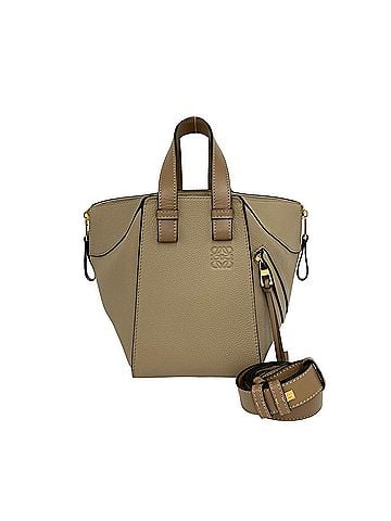 Loewe LOEWE Hammock Compact Anagram Logo Leather 2-way Handbag/Shoulder Bag Beige 81191 (view 1)