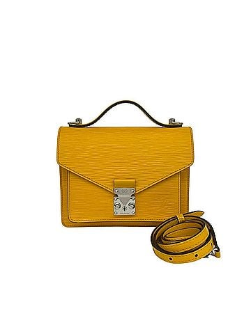 Louis Vuitton LOUIS VUITTON Monceau BB Epi Leather 2-way Handbag/Shoulder Bag, Tassili Yellow, 472-7 (view 1)