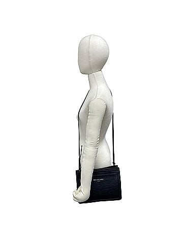 Balenciaga BALENCIAGA Balenciaga Navy Leather Pochette Shoulder Bag, Pouch, Sacoche, Black 29832 (view 2)
