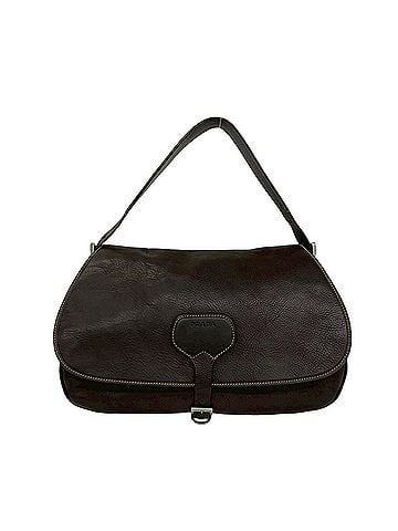 Prada PRADA One Semi Shoulder Bag/Handbag, Dark Brown, 26643, Genuine Leather, with Engraved Logo and Hardware. (view 1)