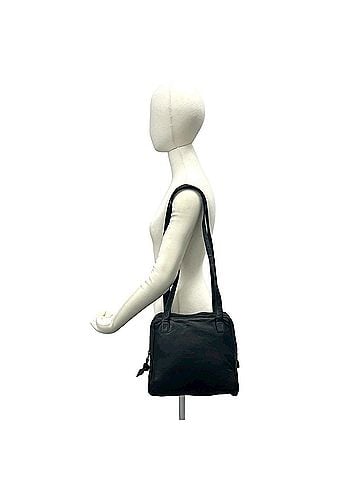 Loewe LOEWE Vintage Anagram Logo Nappa Leather Tote Bag Semi-Shoulder Black 16866 (view 2)