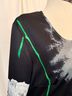 Blair 100% Polyester Floral Black White Cocktail Dress Size M - photo 5