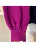 St. John Sport Checkered-gingham Purple Blue Wool Pullover Sweater Size L - photo 7