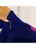 St. John Sport Checkered-gingham Purple Blue Wool Pullover Sweater Size L - photo 6