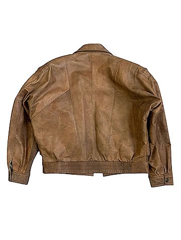 Thinsulate Vintage Brown Leather Jacket (view 2)