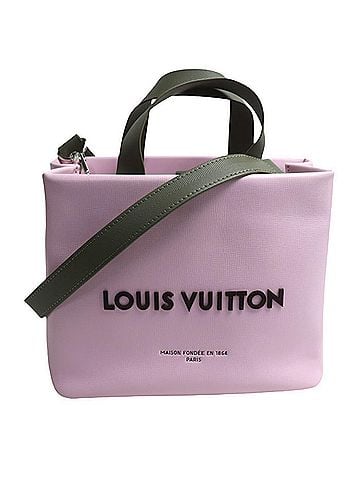 Louis Vuitton LOUIS VUITTON Louis Vuitton Shopper Tote MINI 2-Way Shoulder Bag Pink Khaki M15239 Women's (view 1)