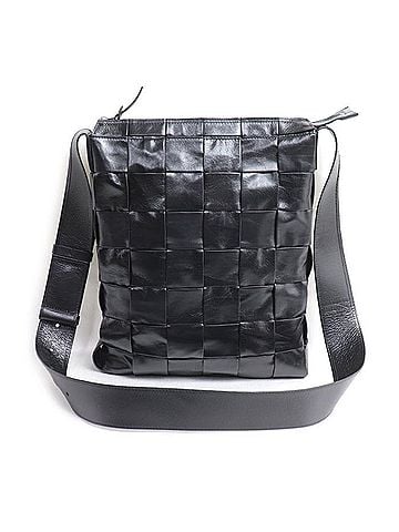 Bottega Veneta BOTTEGA VENETA Maxi Intrecciato Cassette Shoulder Bag, Black, 651480 VCQ71 8803, Men's (view 1)