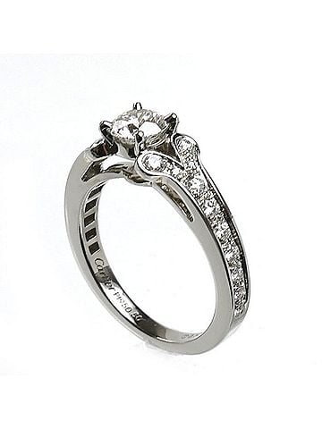 Cartier CARTIER (Cartier) Pt950 Platinum Ballerina Solitaire Ring, N4196950, 0.52ct Diamond, 50g, 5.4g, Women's. (view 2)