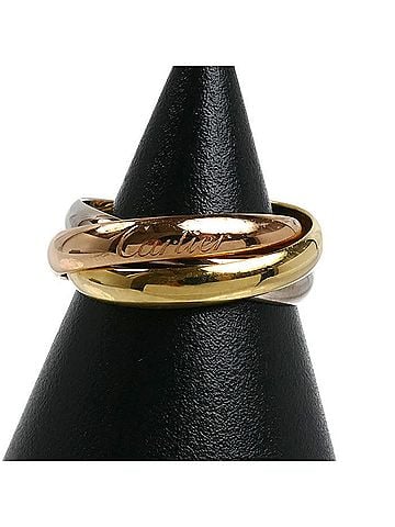 Cartier CARTIER Cartier 18K Yellow Gold Pink White Trinity Ring B4052753 53 7.4g Women's (view 1)