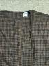 Cos 100% Wool Checkered-gingham Brown Black Wool Coat One size - photo 5