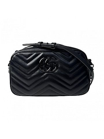 Gucci Gucci GG Marmont Shoulder Bag, So Black, 447632, Crossbody Bag for Women (view 1)