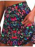 Lululemon Athletica Floral Multi Color Active Skort Size 4 - photo 1