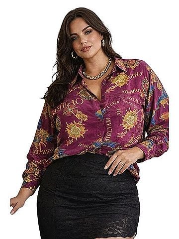 Linda Allard Ellen Tracy Linda Allard Long Sleeve Henley (view 1)