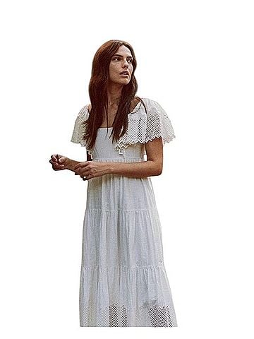 The Great. The Eyelet Hummingbird Casual Dress (view 1)
