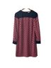 Boden 100% Polyester Graphic Red Blue Casual Dress Size 8 - photo 1