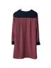 Boden 100% Polyester Graphic Red Blue Casual Dress Size 8 - photo 2