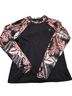 Hurley Floral Black Multi Color Rash Guard Size XL - photo 1