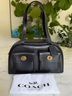 Coach 100% Leather Black Gold Satchel One size - photo 4