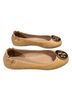 Tory Burch 100% Patent Leather Tan Flats Size 5 - photo 4