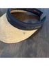 Helen Kaminski 100% Raffia Solid Tan Blue Hat One size - photo 5