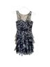 Teeze Me 100% Polyester 100% Polyester Floral Multi Color Blue White Cocktail Dress Size 7 - photo 6