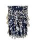 Teeze Me 100% Polyester 100% Polyester Floral Multi Color Blue White Cocktail Dress Size 7 - photo 4