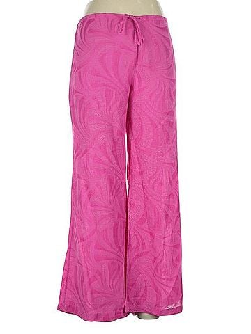 Alexis Hot Pink Printed Wide Leg Pants Casual Pants (view 2)