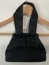 Josef 100% Satin Solid Black Silver Clutch One size - photo 5