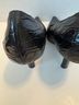Jil Sander 100% Leather Black Heels Size 7 1/2 - photo 6
