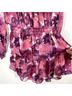 LoveShackFancy 100% Silk 100% Polyester Floral Pink Cocktail Dress Size S - photo 8