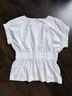 Marc Jacobs White Short Sleeve Blouse Size M - photo 7