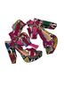 Fashion Nova Snake Print Multi Color Heels Size 6 1/2 - photo 2