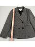 Anthropologie 100% Polyester Tweed Black White Blazer Size XS - photo 8