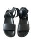 Zara 100% Leather Solid Black Sandals Size EU 39 - photo 2