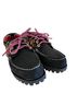 Timberland 100% Leather Floral Black Flats Size 7 1/2 - photo 5