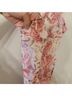 2Bella 100% Polyester Floral Pink Purple Casual Dress Size M - photo 5