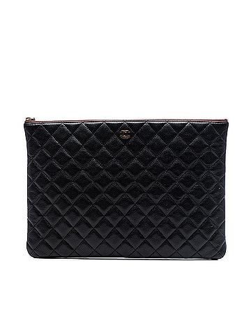 Chanel Large Quilted Caviar O Case Clutch (view 1)