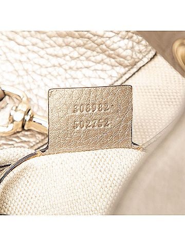 Gucci Medium Metallic Calfskin Soho Chain Tote (view 2)