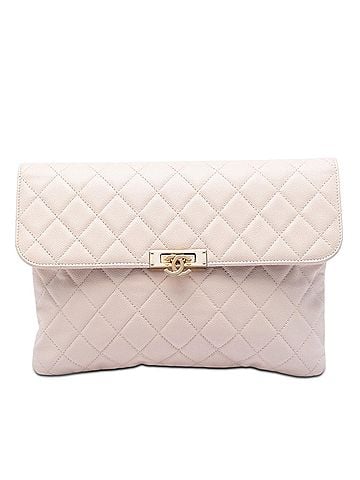 Chanel Medium Quilted Caviar Golden Class O Case Clutch (view 1)