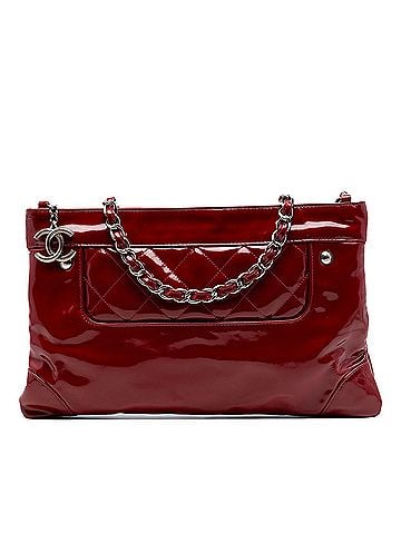 Chanel CC Quilted Patent Chain Shoulder Bag (view 1)