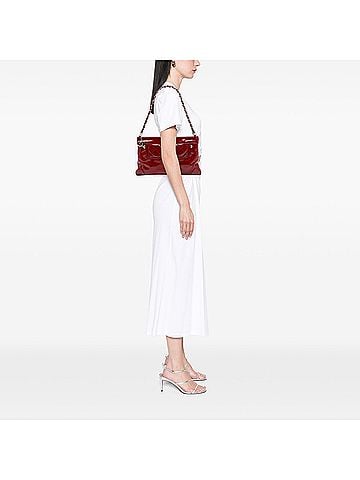 Chanel CC Quilted Patent Chain Shoulder Bag (view 2)