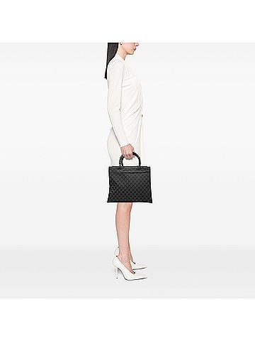 Gucci GG Canvas Bamboo Handbag (view 2)