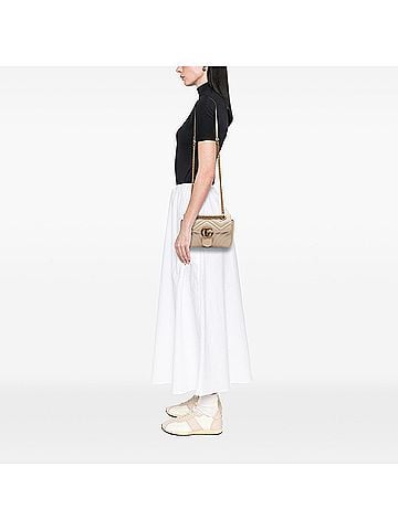Gucci Small GG Marmont Matelasse Calfskin Shoulder Bag (view 2)