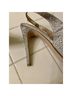 Le Chateau 100% Satin Silver Heels Size 8 1/2 - photo 5