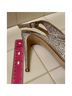 Le Chateau 100% Satin Silver Heels Size 8 1/2 - photo 10