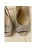 Le Chateau 100% Satin Silver Heels Size 8 1/2 - photo 9