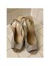 Le Chateau 100% Satin Silver Heels Size 8 1/2 - photo 3